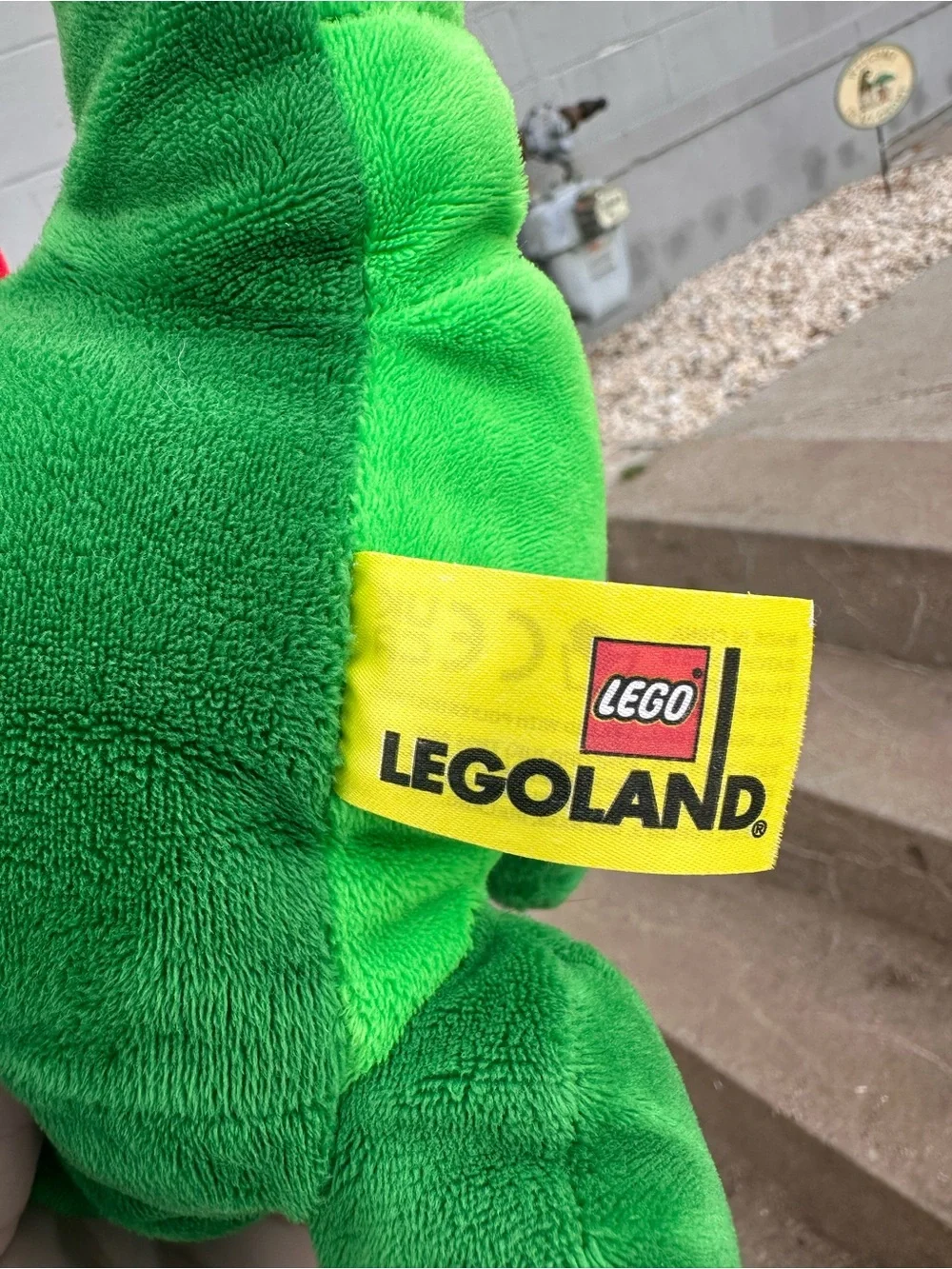 Legoland (rare) Ollie the Dragon DJ  with Colorful Accents - Kids Plush Stuffy